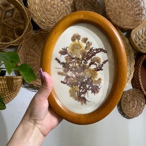 Antique Flower Press Frame